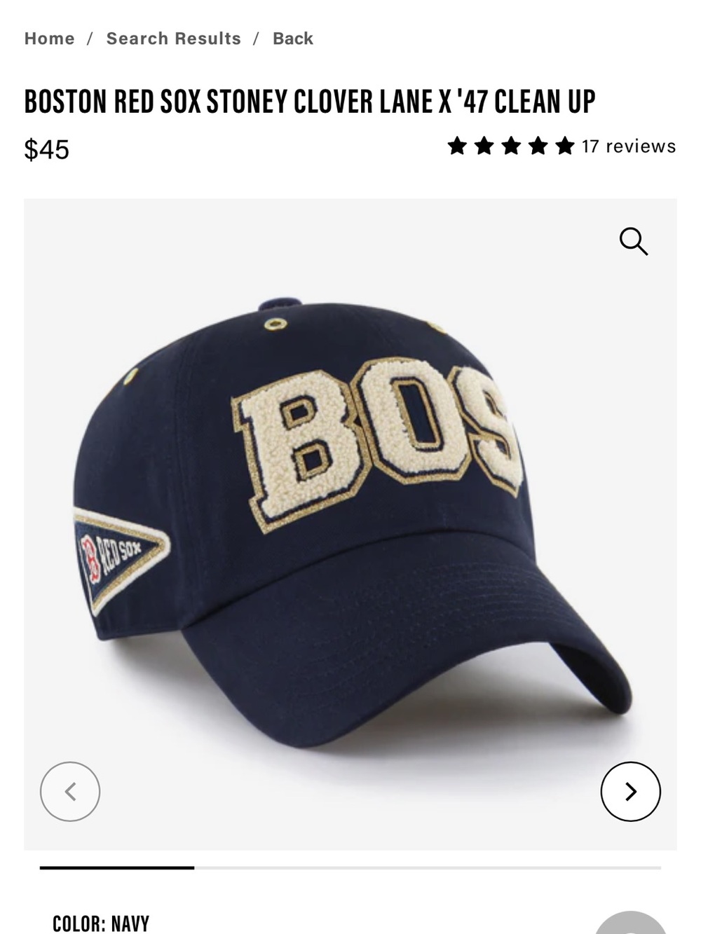 Stoney clover lane x ‘47 Boston Red Sox hat